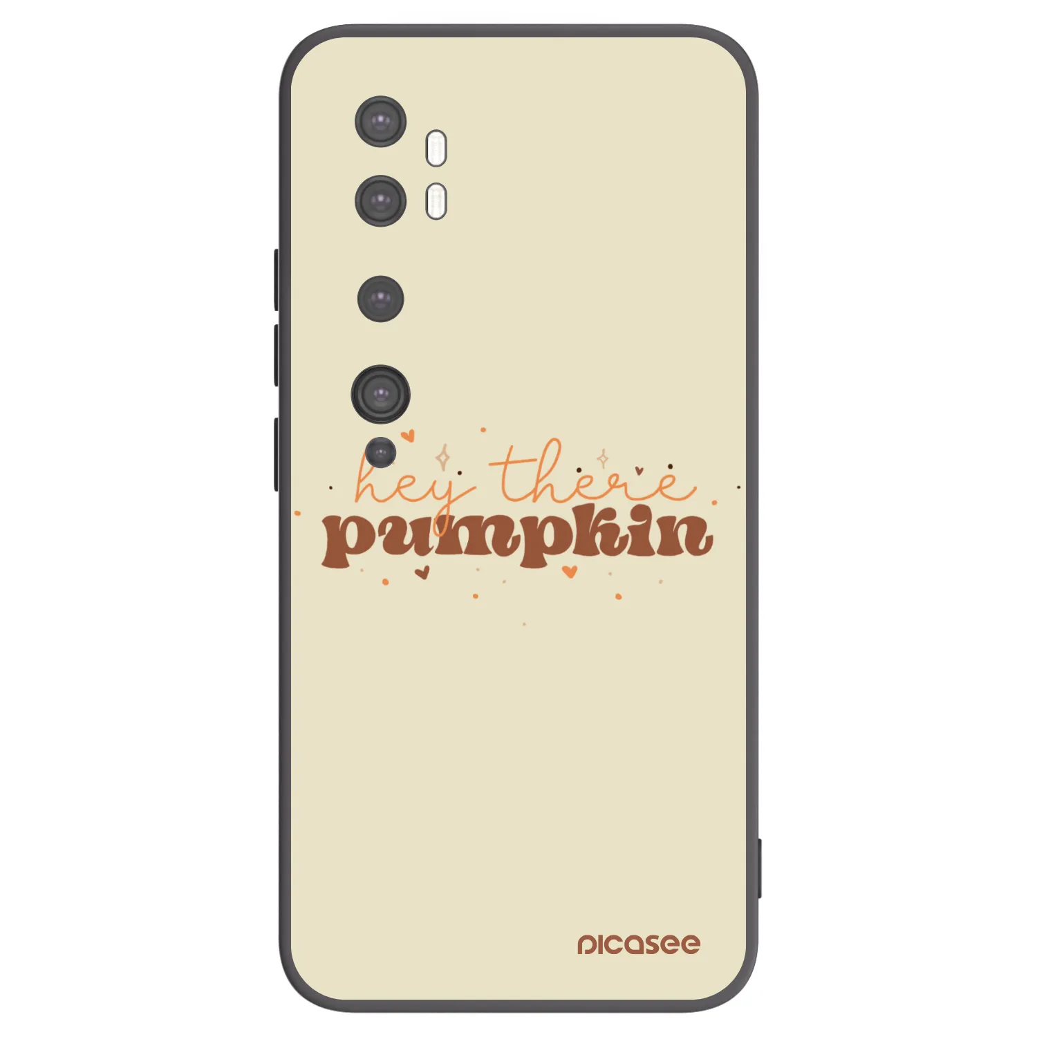 Picasee silikonový černý obal pro Xiaomi Mi Note 10 (Pro) - Hey there pumpkin