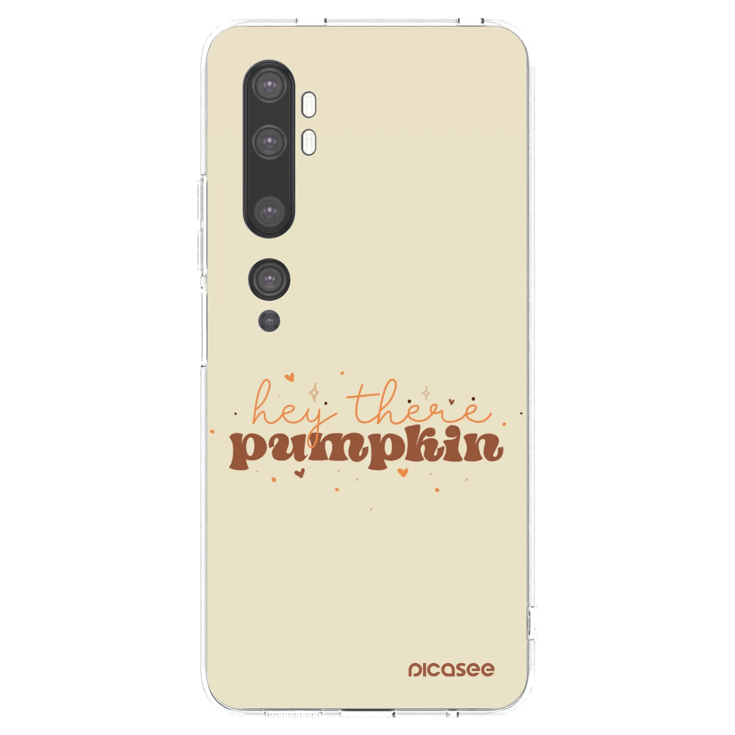 Picasee silikonový průhledný obal pro Xiaomi Mi Note 10 (Pro) - Hey there pumpkin