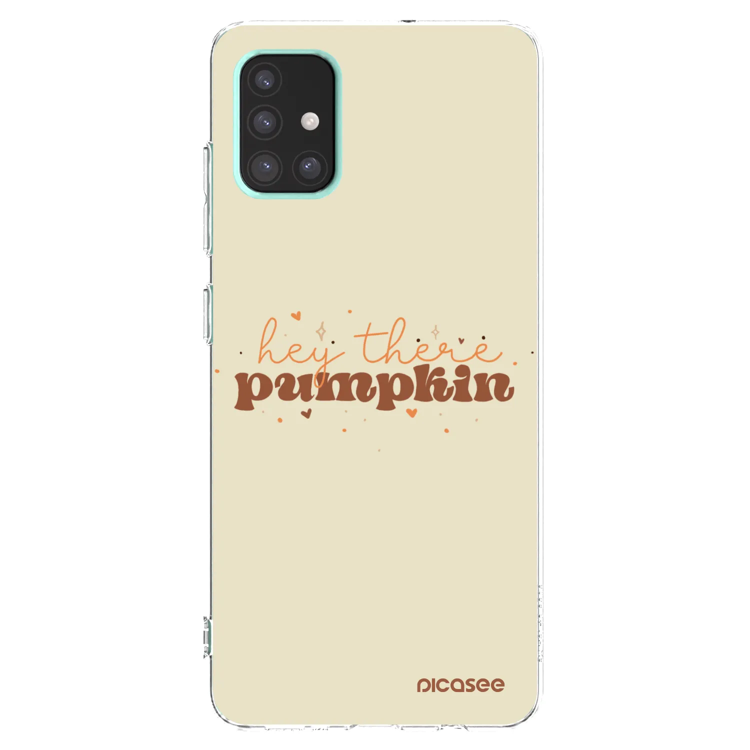 Picasee silikonový průhledný obal pro Samsung Galaxy A51 A515F - Hey there pumpkin