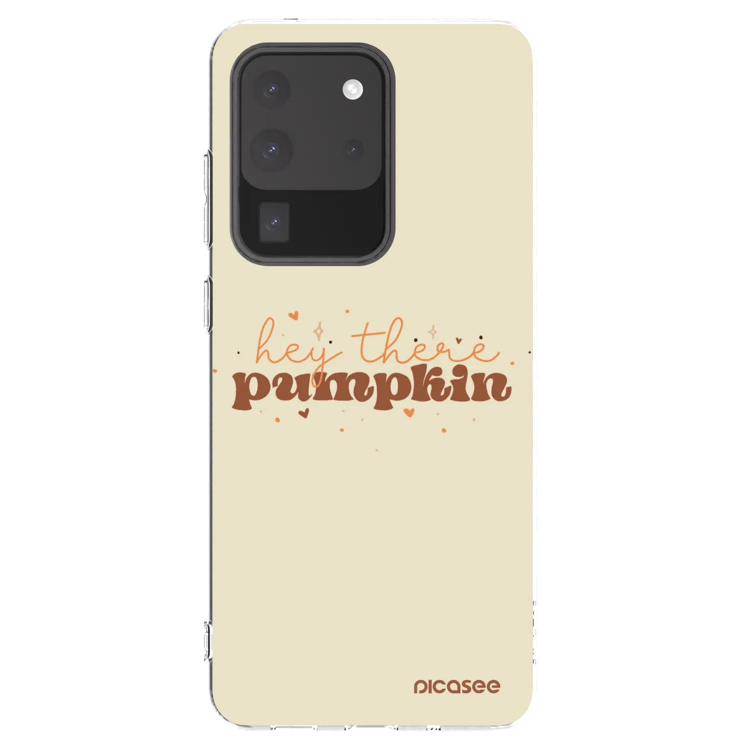 Picasee silikonový průhledný obal pro Samsung Galaxy S20 Ultra 5G G988F - Hey there pumpkin