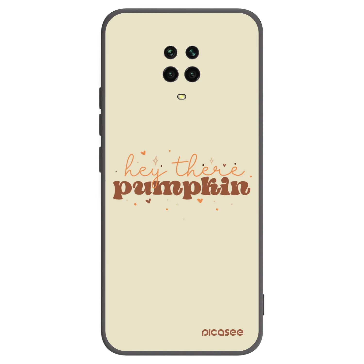 Picasee silikonový černý obal pro Xiaomi Redmi Note 9 Pro - Hey there pumpkin