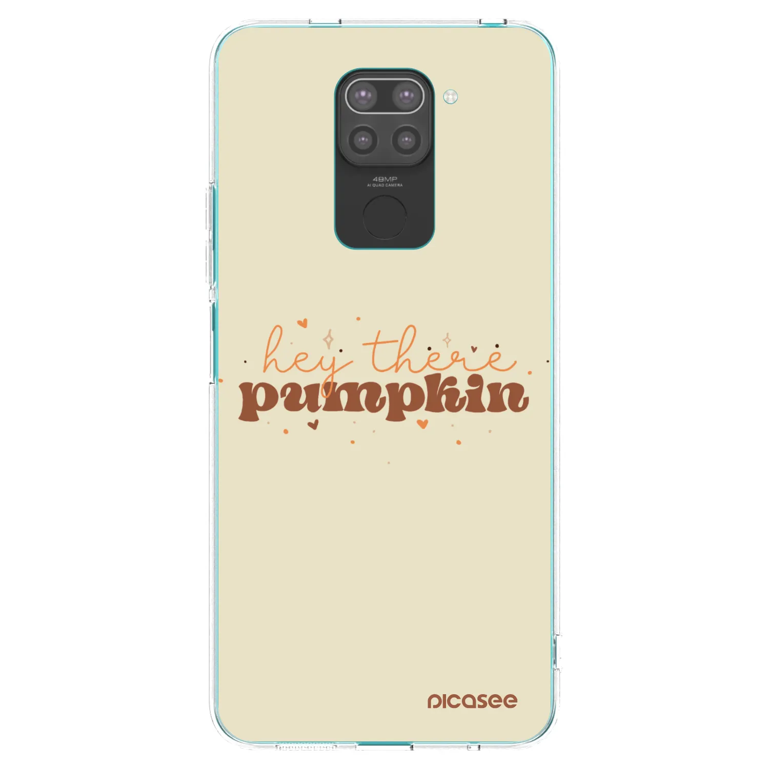 Picasee silikonový černý obal pro Xiaomi Redmi Note 9 - Hey there pumpkin