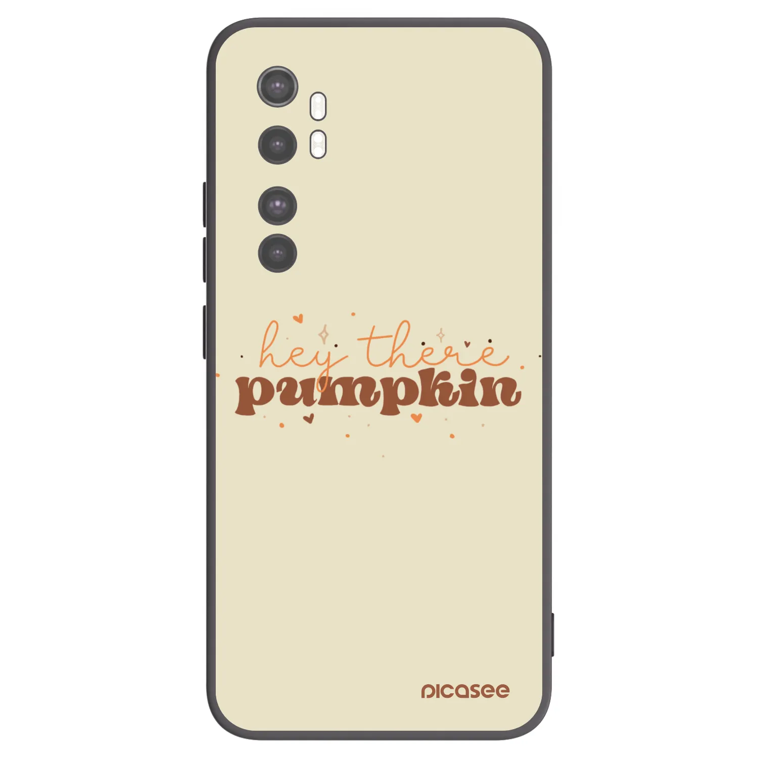 Picasee silikonový černý obal pro Xiaomi Mi Note 10 Lite - Hey there pumpkin