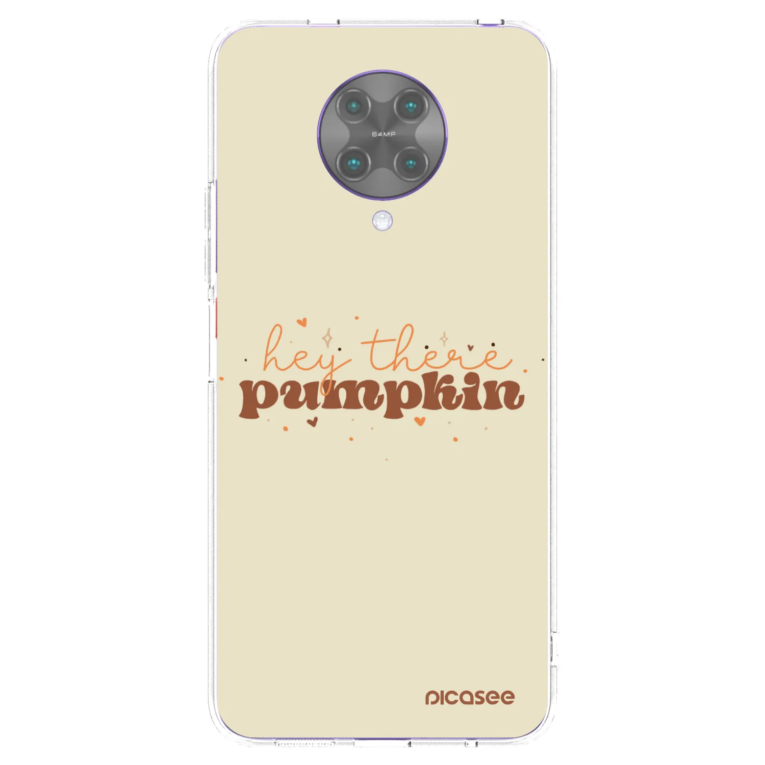 Picasee silikonový průhledný obal pro Xiaomi Poco F2 Pro - Hey there pumpkin
