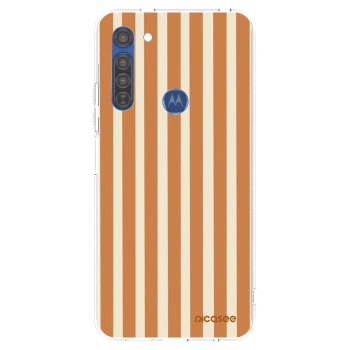 Obal pro Motorola Moto G8 - Orange lines