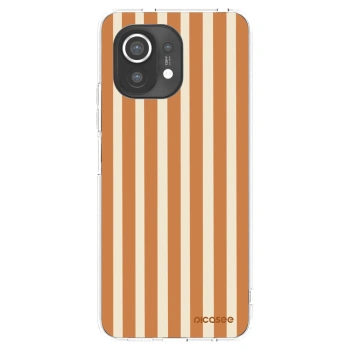 Picasee silikonový průhledný obal pro Xiaomi Mi 11 - Orange lines