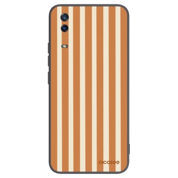 Picasee silikonový černý obal pro Vivo Y11s - Orange lines