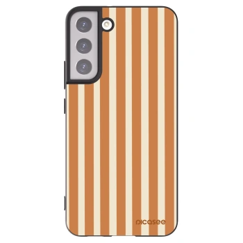 Picasee silikonový černý obal pro Samsung Galaxy S22+ 5G - Orange lines
