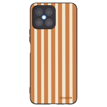 Picasee silikonový černý obal pro Honor X8 4G - Orange lines