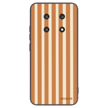 Picasee silikonový černý obal pro Honor Magic4 Lite 5G - Orange lines
