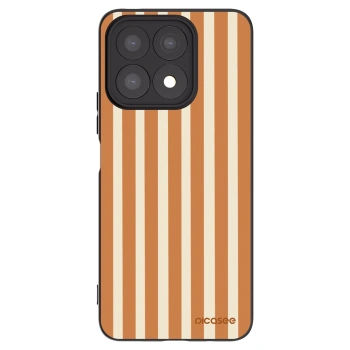 Picasee silikonový černý obal pro Honor X8a - Orange lines