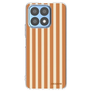 Picasee silikonový průhledný obal pro Honor X8a - Orange lines