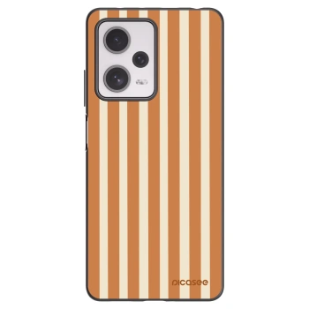 Picasee silikonový černý obal pro Xiaomi Redmi Note 12 Pro+ 5G - Orange lines