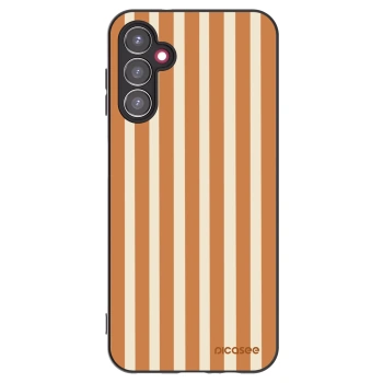 Picasee silikonový černý obal pro Samsung Galaxy A14 5G A146P - Orange lines