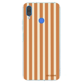 Picasee silikonový průhledný obal pro Huawei Nova 3 - Orange lines