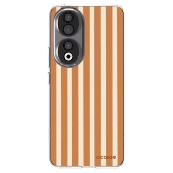 Picasee silikonový průhledný obal pro Honor 90 5G - Orange lines