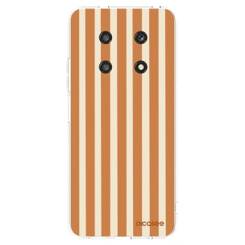 Picasee silikonový průhledný obal pro Honor Magic4 Lite 5G - Orange lines