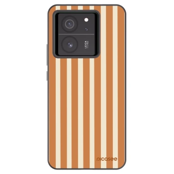 Picasee silikonový černý obal pro Xiaomi 13T - Orange lines