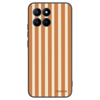 Picasee silikonový černý obal pro Honor 70 Lite - Orange lines
