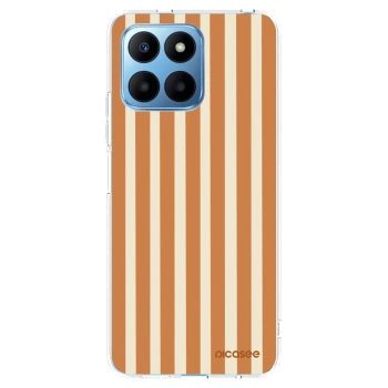 Picasee silikonový průhledný obal pro Honor 70 Lite - Orange lines