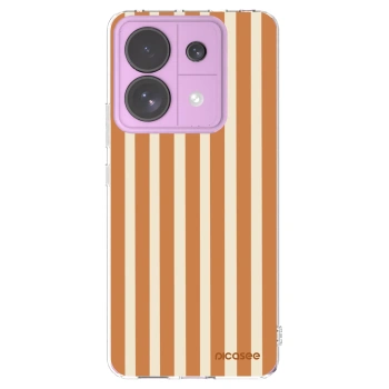 Picasee silikonový průhledný obal pro Xiaomi Redmi Note 13 Pro 5G - Orange lines