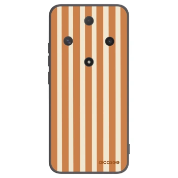 Picasee silikonový černý obal pro Honor Magic6 Lite 5G - Orange lines