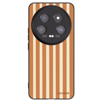 Picasee silikonový černý obal pro Xiaomi 14 Ultra - Orange lines