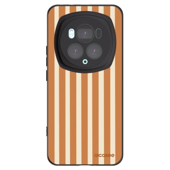 Picasee silikonový černý obal pro Honor Magic6 Pro - Orange lines