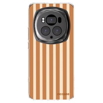 Picasee silikonový průhledný obal pro Honor Magic6 Pro - Orange lines
