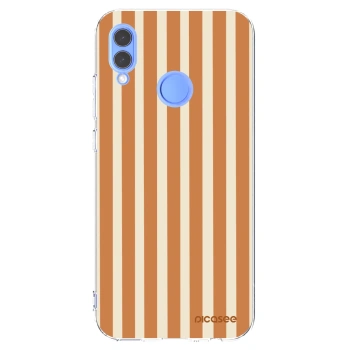 Picasee silikonový průhledný obal pro Honor 10 Lite - Orange lines