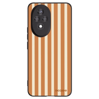 Picasee silikonový černý obal pro Honor 200 Pro 5G - Orange lines