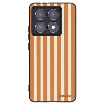 Picasee silikonový černý obal pro Xiaomi 14T Pro - Orange lines