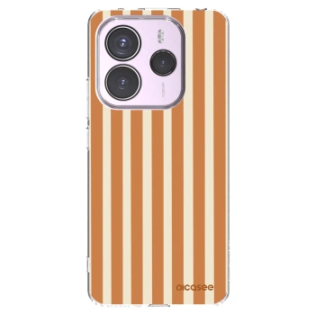 Picasee silikonový průhledný obal pro Xiaomi Redmi Note 14 5G - Orange lines