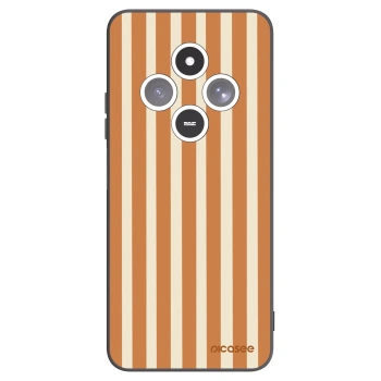 Picasee silikonový černý obal pro Xiaomi Redmi 14C - Orange lines