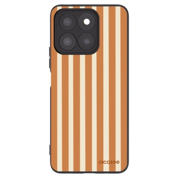 Picasee silikonový černý obal pro Honor X8c - Orange lines