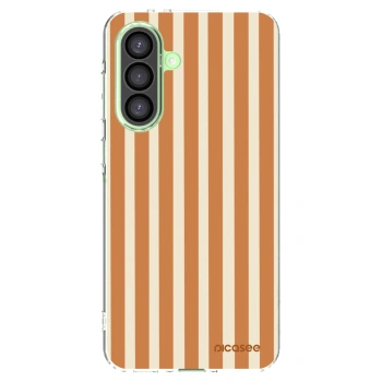 Picasee silikonový průhledný obal pro Samsung Galaxy A26 5G A266B - Orange lines