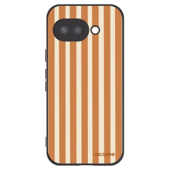 Picasee silikonový černý obal pro Google Pixel 9a - Orange lines