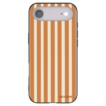 Picasee silikonový černý obal pro Apple iPhone Air - Orange lines