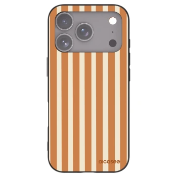 Picasee silikonový černý obal pro Apple iPhone 17 Pro - Orange lines