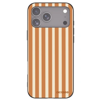 Picasee silikonový černý obal pro Apple iPhone 17 Pro Max - Orange lines