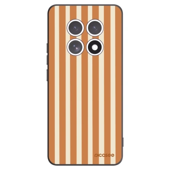 Picasee silikonový černý obal pro Xiaomi Redmi Note 15 4G - Orange lines