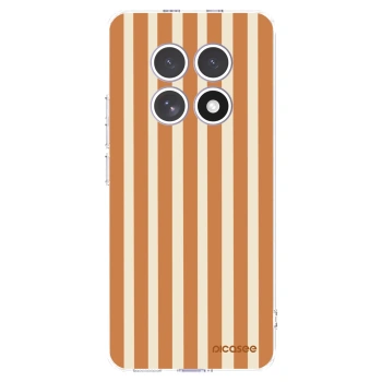 Picasee silikonový průhledný obal pro Xiaomi Redmi Note 15 4G - Orange lines