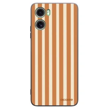 Picasee silikonový černý obal pro Motorola Moto G06 - Orange lines