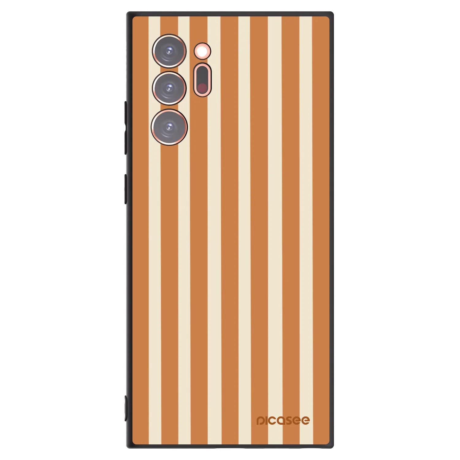 Picasee silikonový černý obal pro Samsung Galaxy Note 20 Ultra - Orange lines