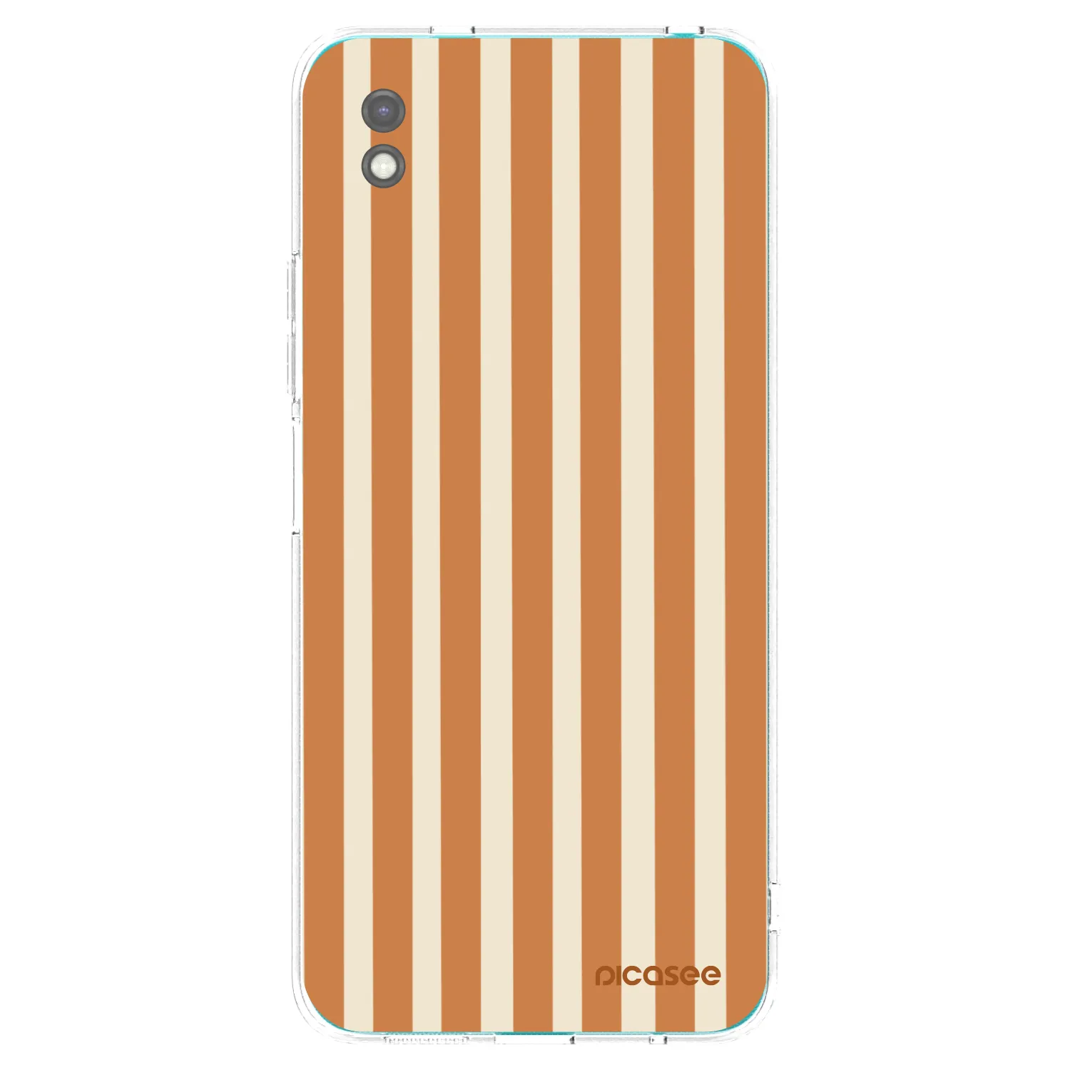 Picasee silikonový černý obal pro Xiaomi Redmi 9A - Orange lines