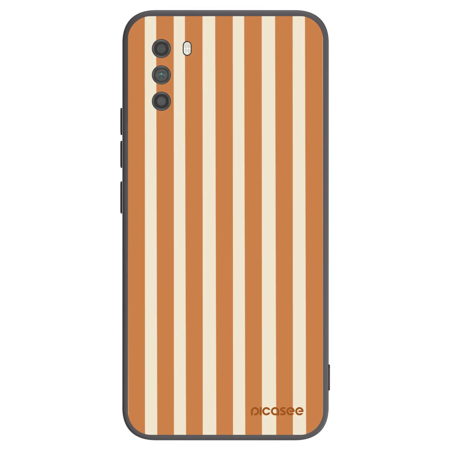 Picasee silikonový černý obal pro Xiaomi Poco M3 - Orange lines