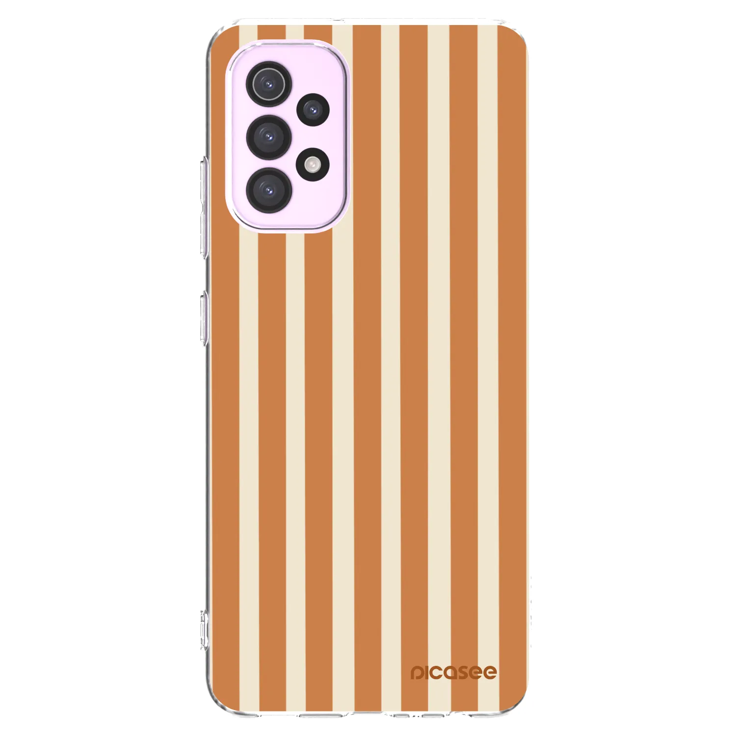 Picasee silikonový průhledný obal pro Samsung Galaxy A32 5G A326B - Orange lines