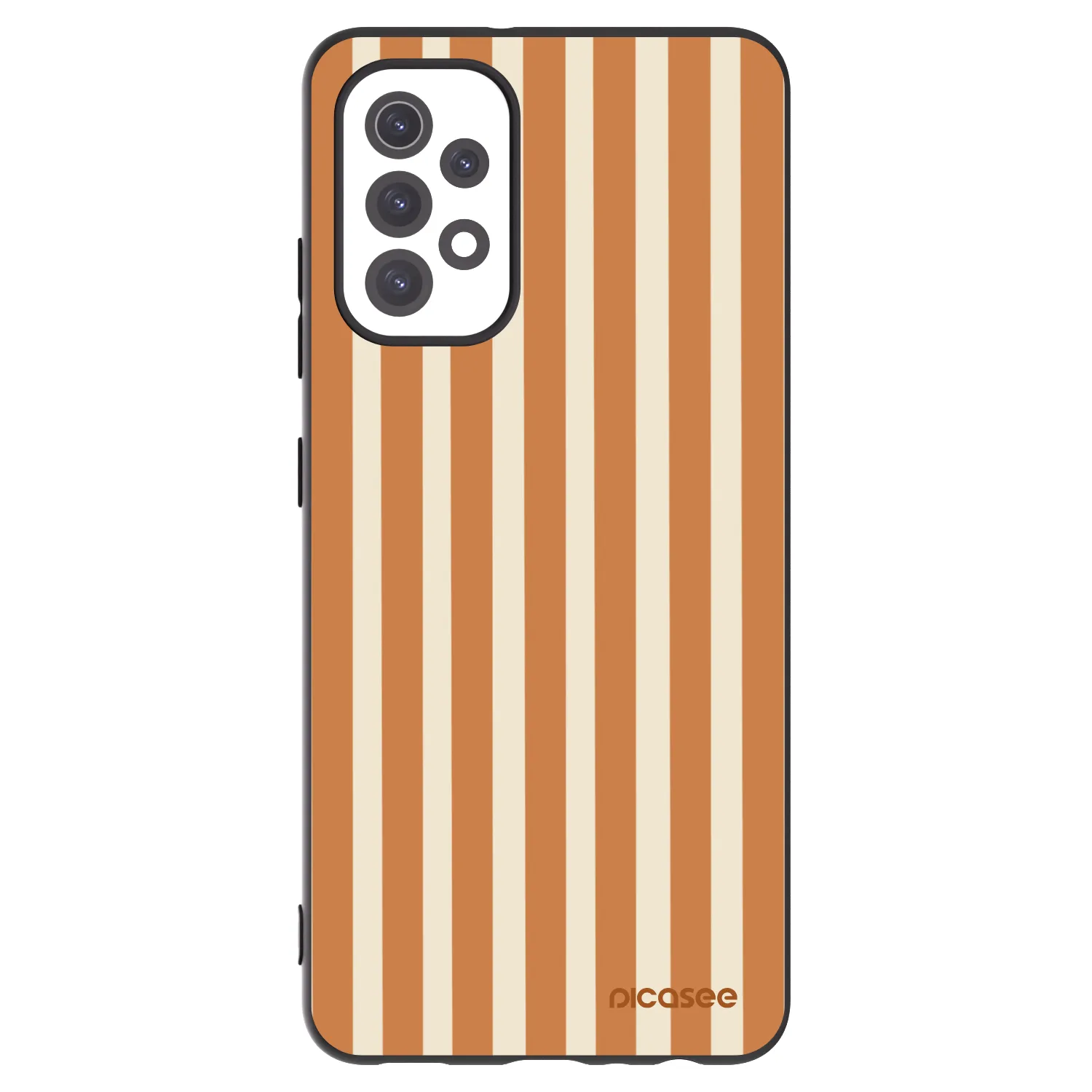 Picasee silikonový černý obal pro Samsung Galaxy A32 5G A326B - Orange lines