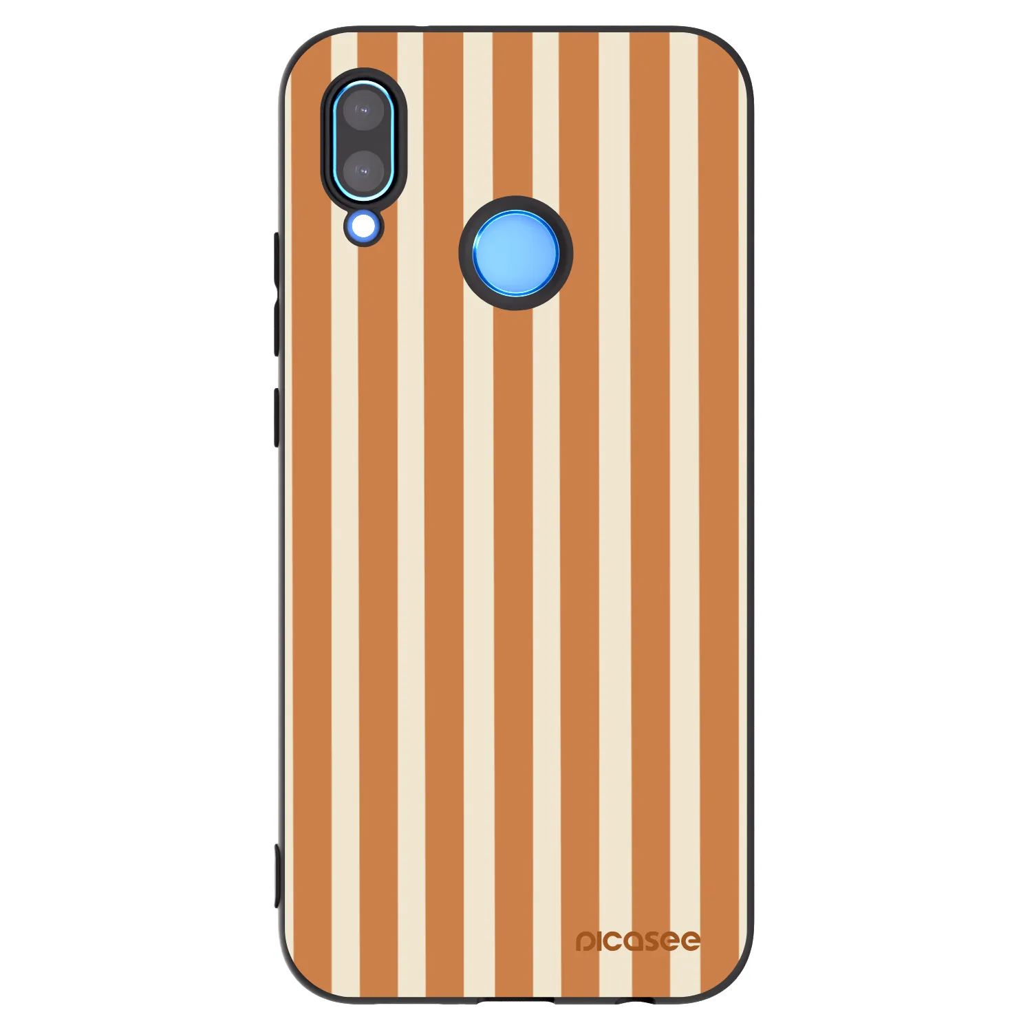 Picasee silikonový černý obal pro Huawei P20 Lite - Orange lines