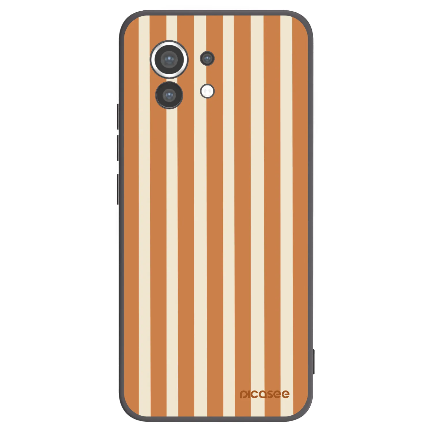 Picasee silikonový černý obal pro Xiaomi Mi 11 - Orange lines